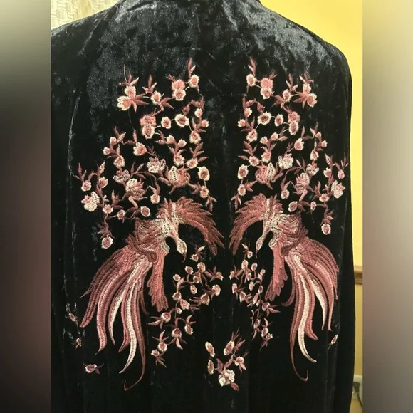 ODDY Anthropologie Black Velvet Garment - Picture 5 of 10